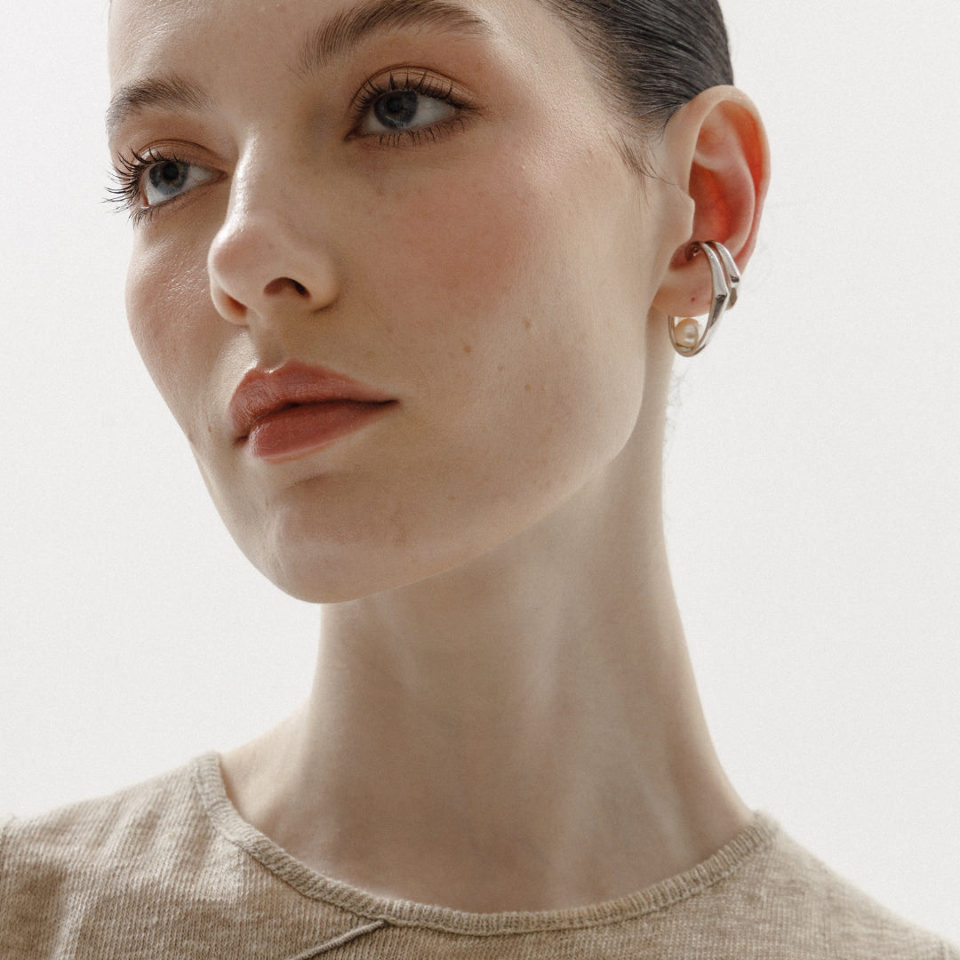 18k White Gold Plated