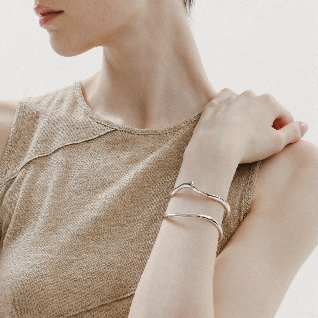 18k White Gold Plated