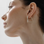 18k White Gold Plated