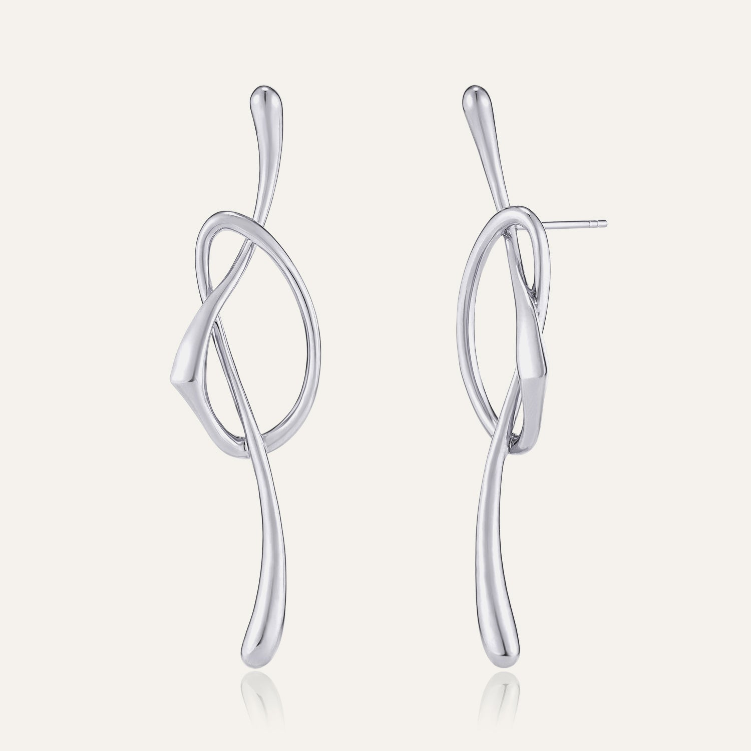 18k White Gold Plated