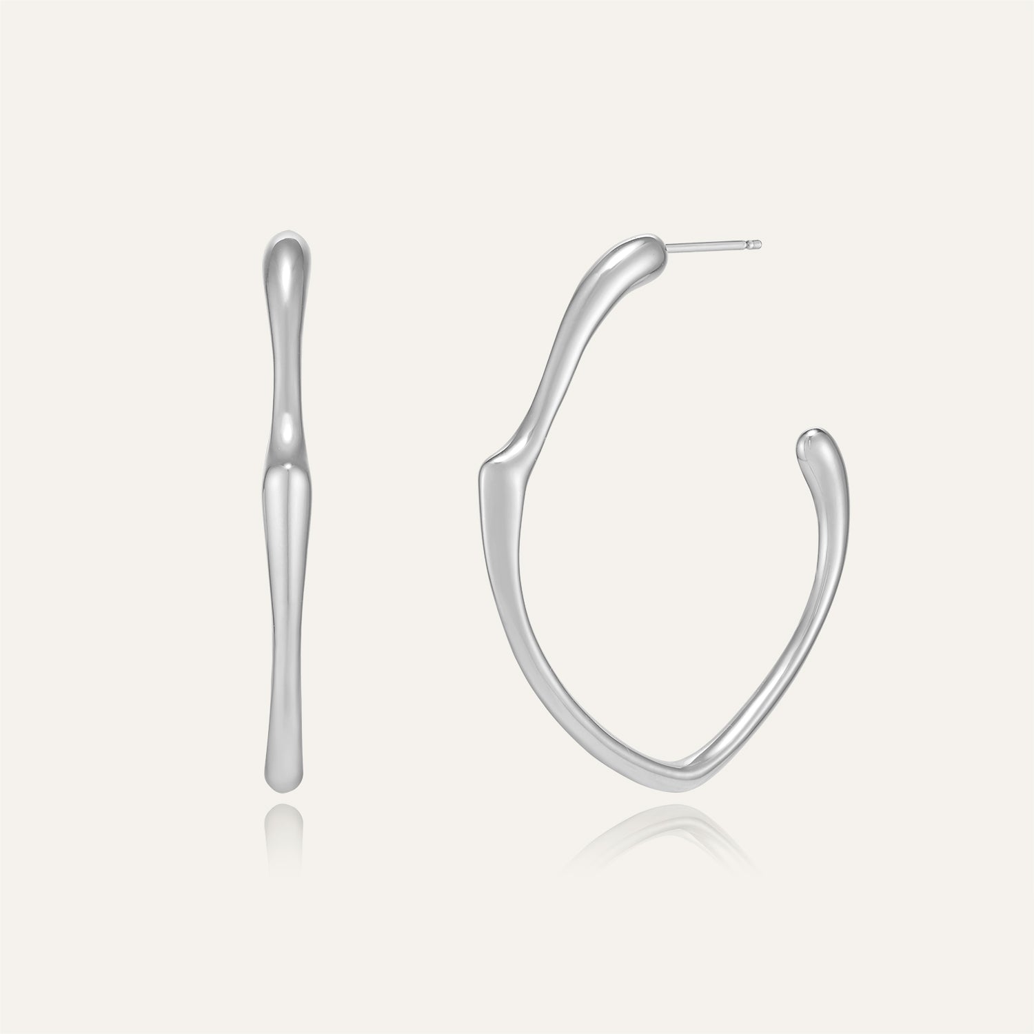 18k White Gold Plated