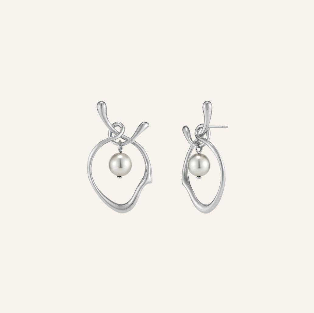 18k White Gold Plated