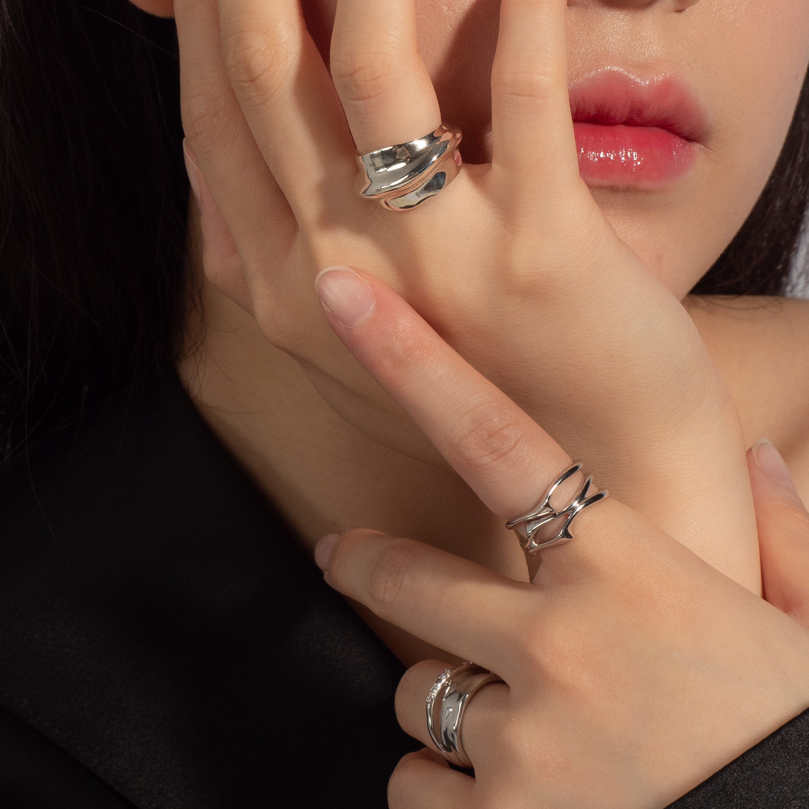 18k White Gold Plated