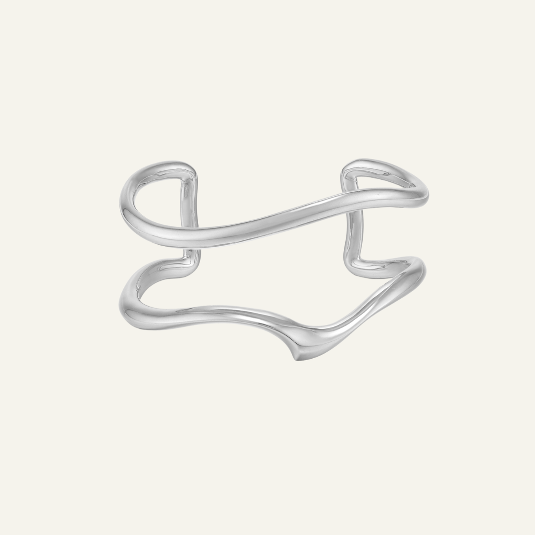 18k White Gold Plated