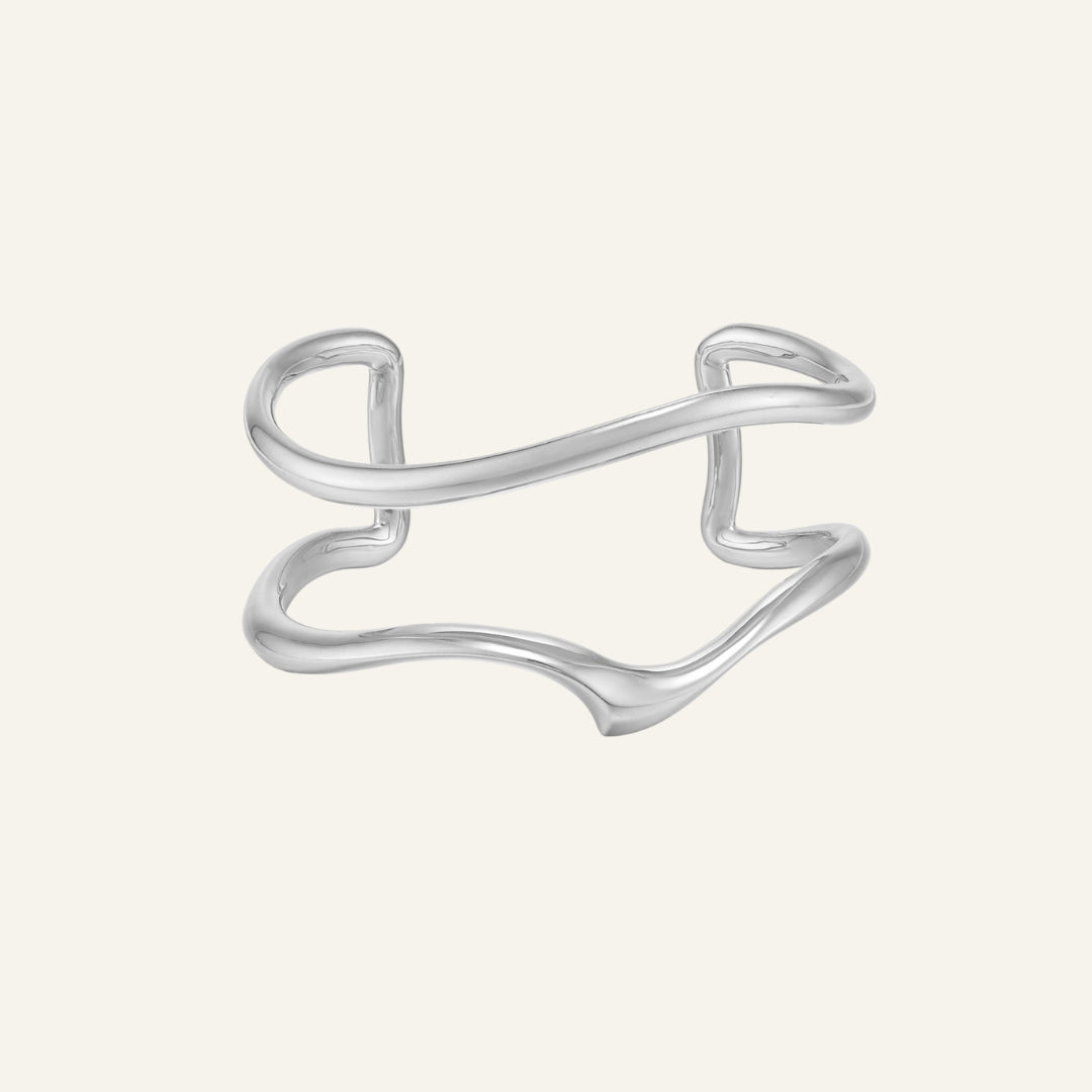 18k White Gold Plated