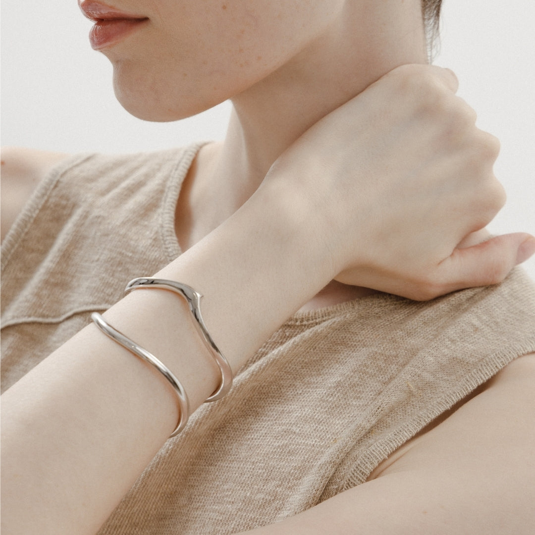 18k White Gold Plated