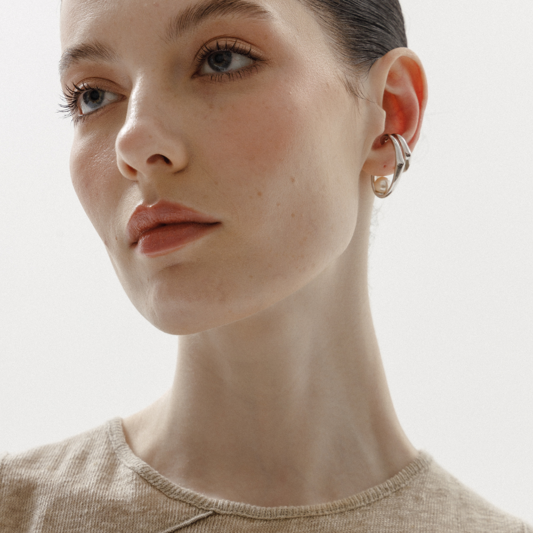 18k White Gold Plated