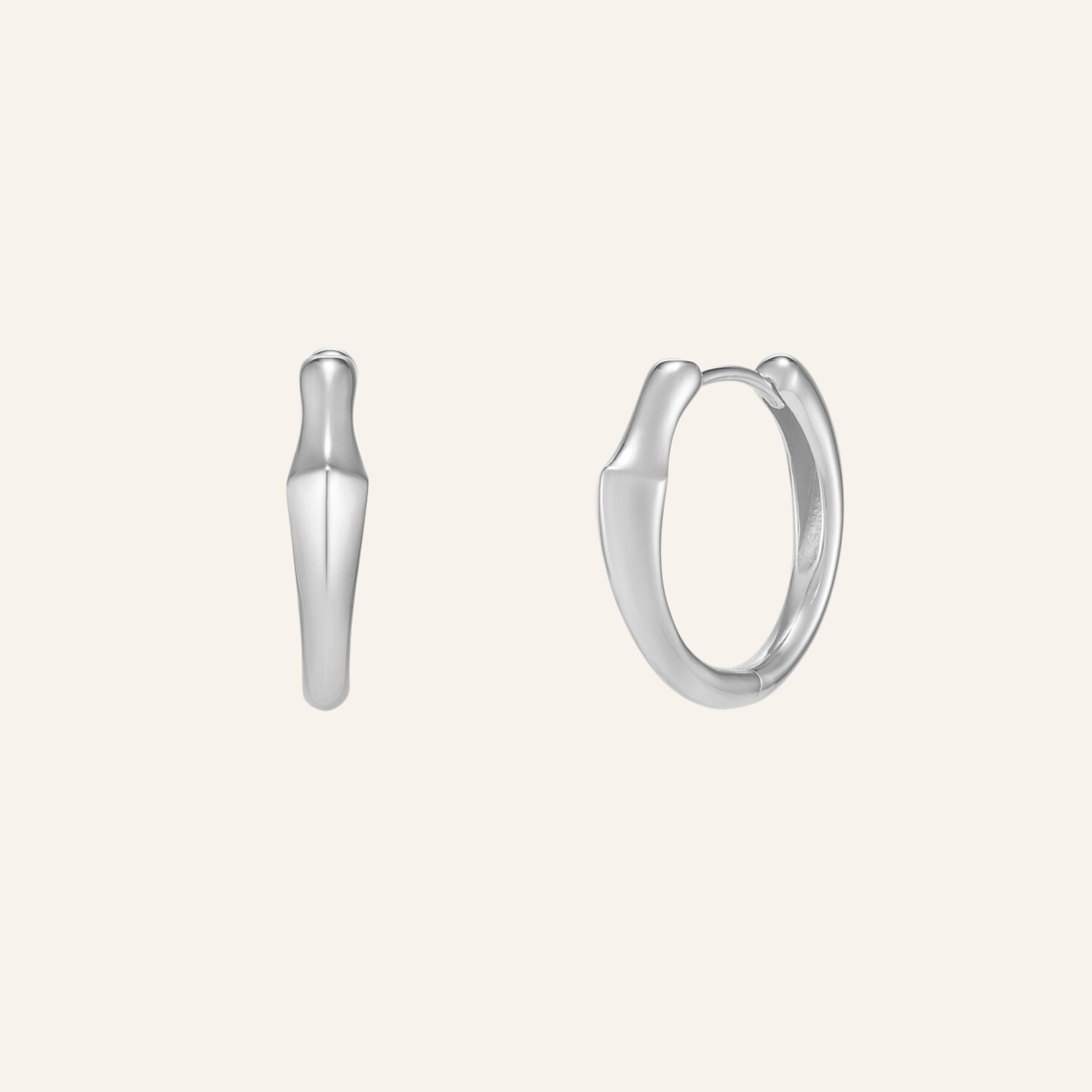 18k White Gold Plated