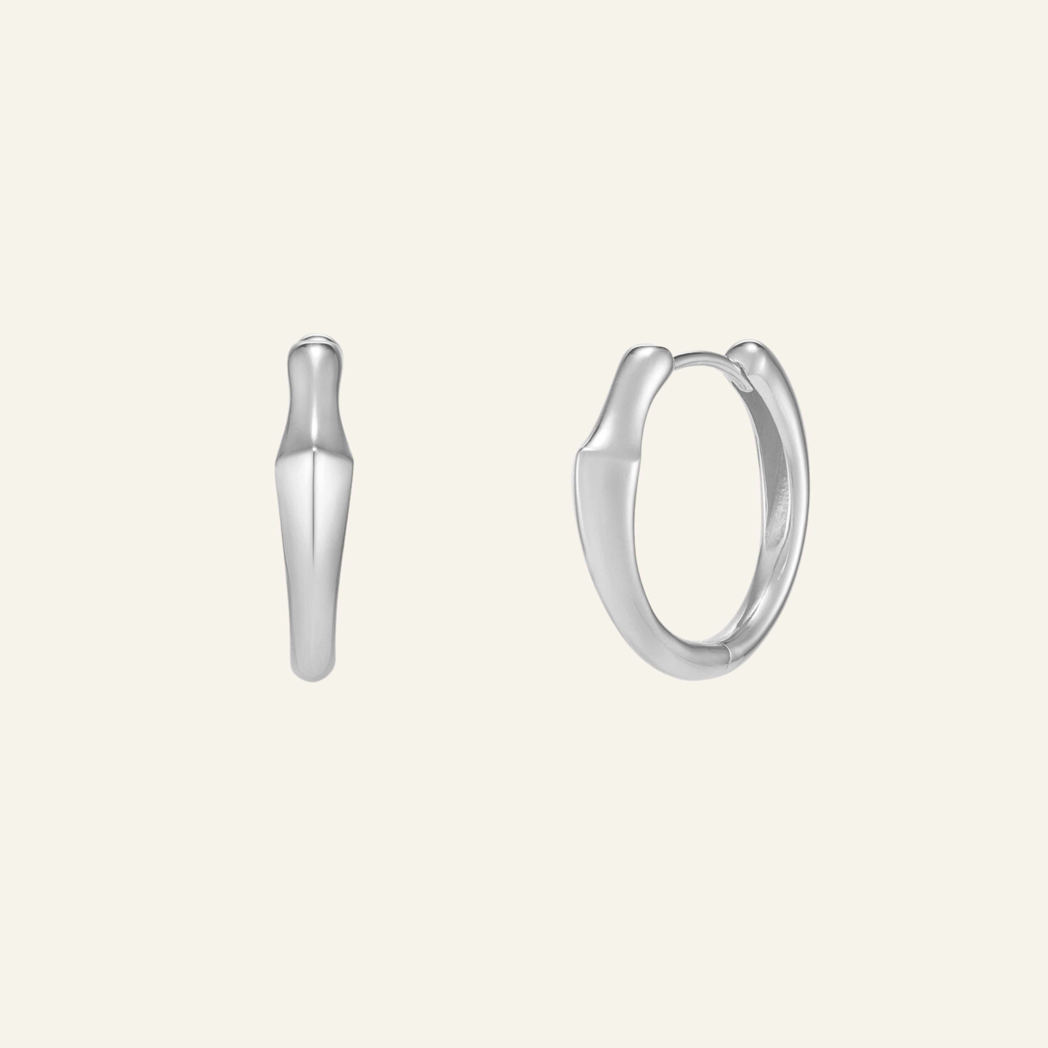 18k White Gold Plated