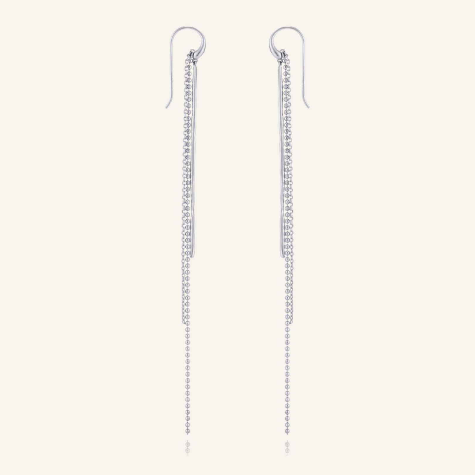 18k White Gold Plated