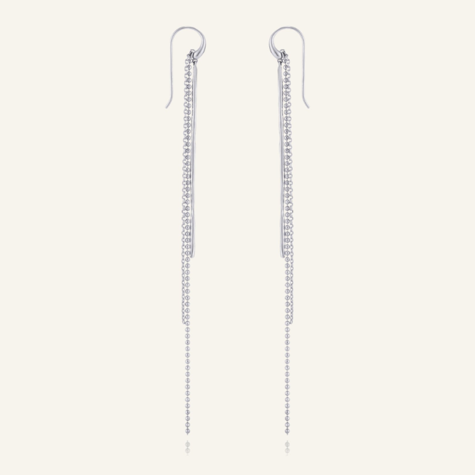 18k White Gold Plated