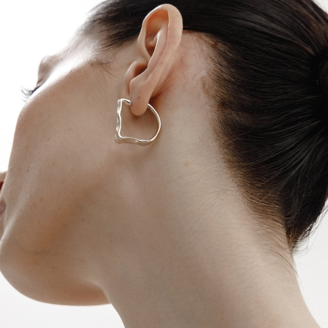 18k White Gold Plated