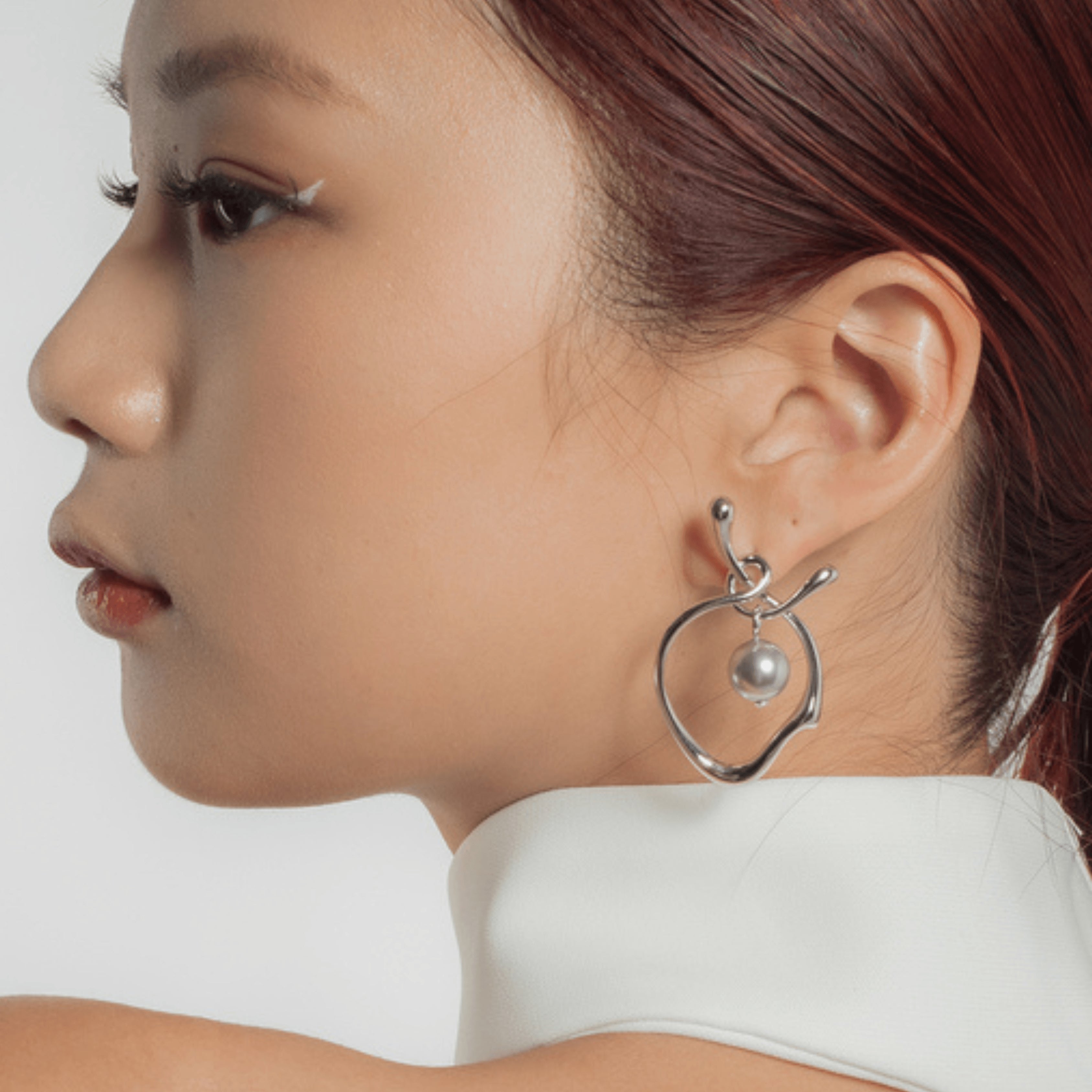 18k White Gold Plated