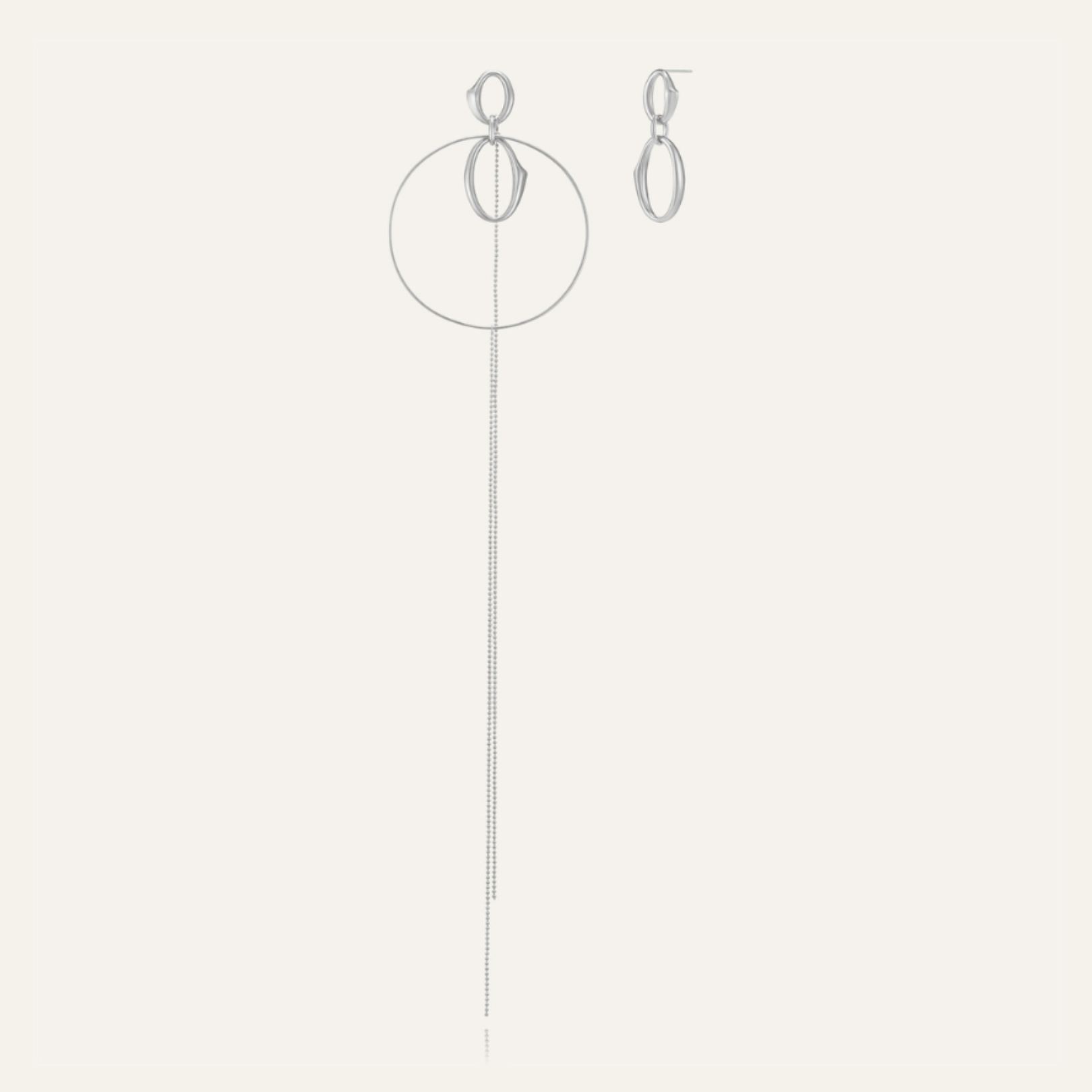 18k White Gold Plated