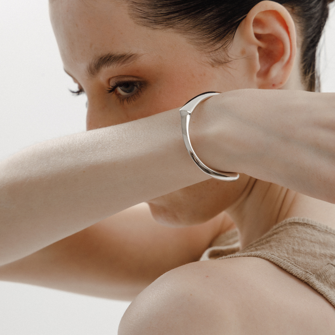 18k White Gold Plated