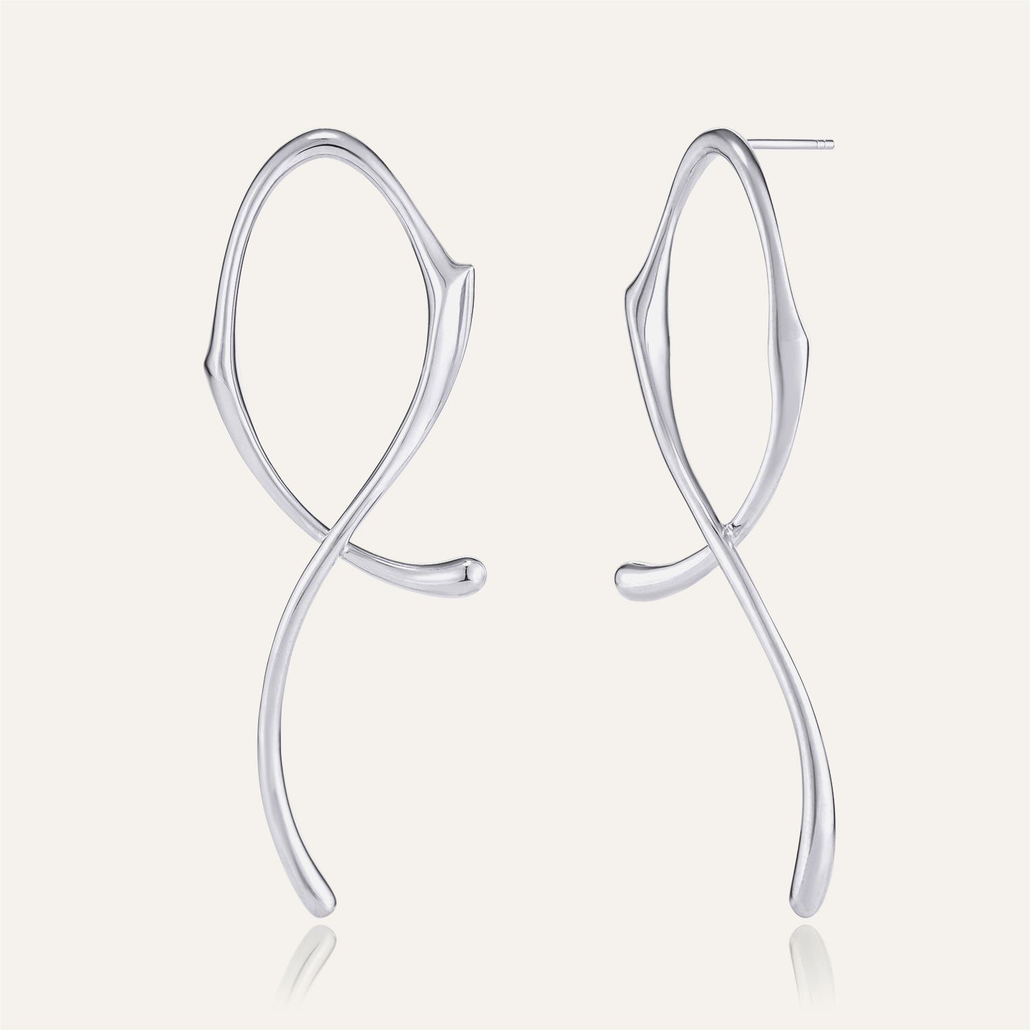 18k White Gold Plated