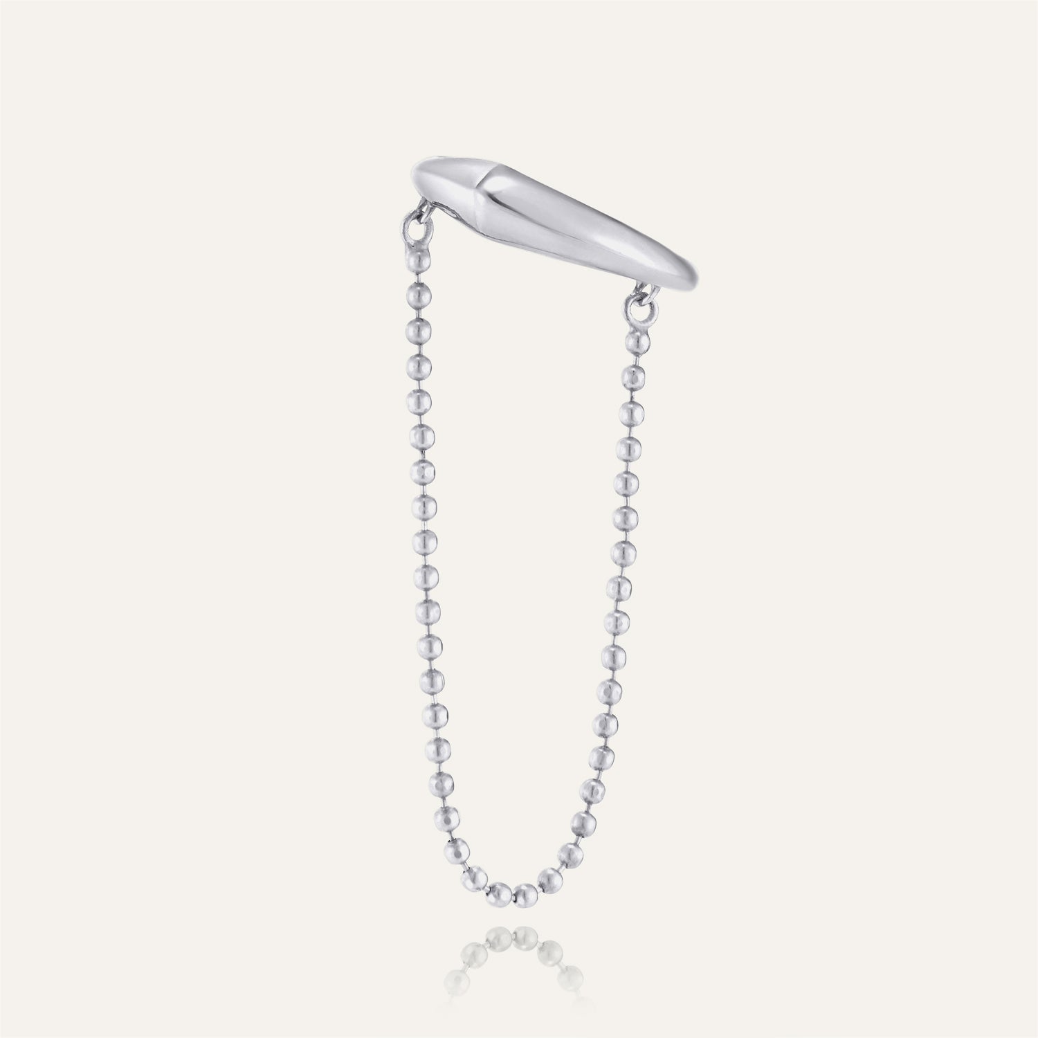 18k White Gold Plated