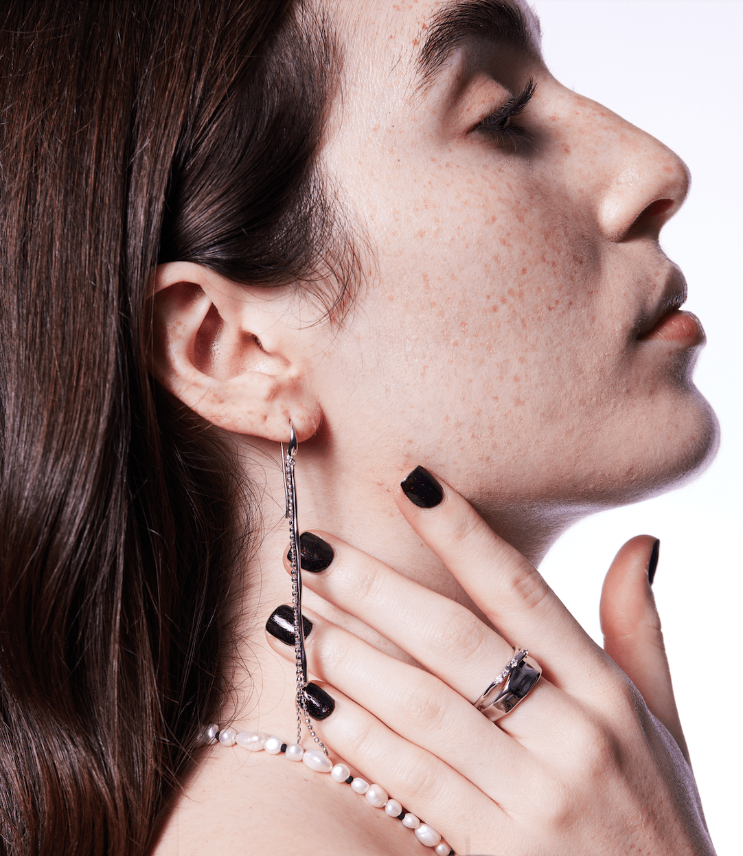 18k White Gold Plated