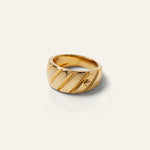 LUMIERE 1 GOLD STACKING RING