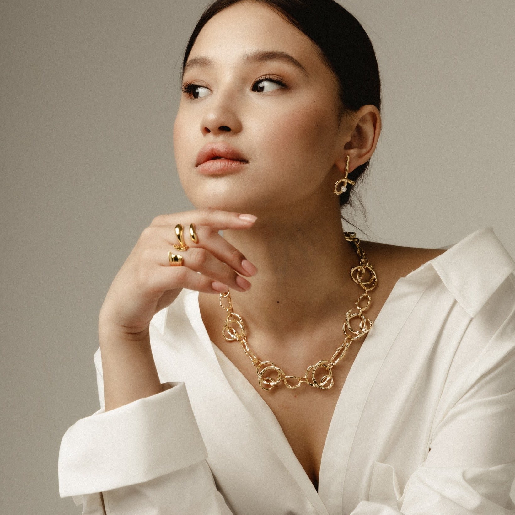 Infinity Necklace Plated in 14-18K Gold