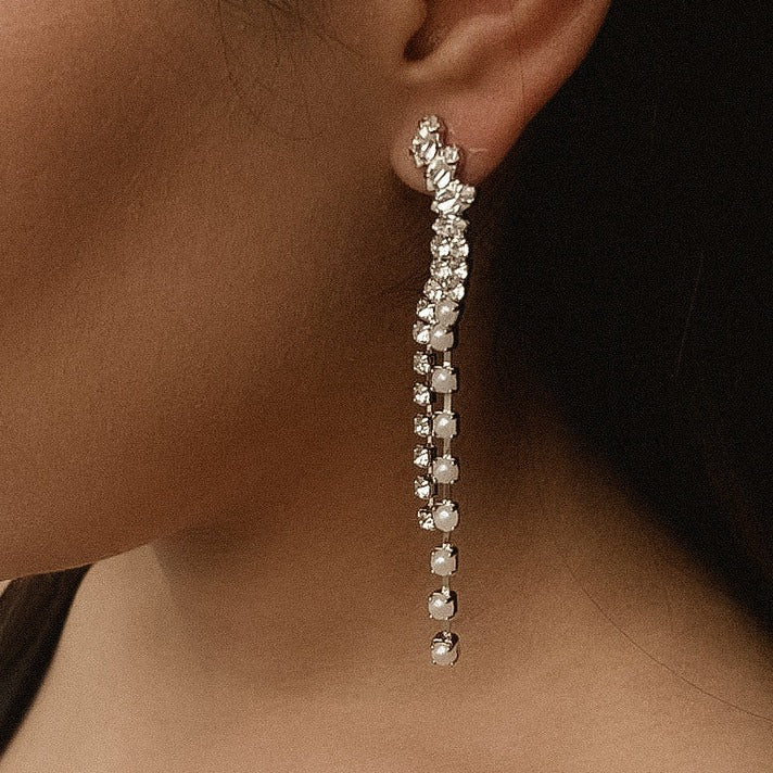 White Tie Earring