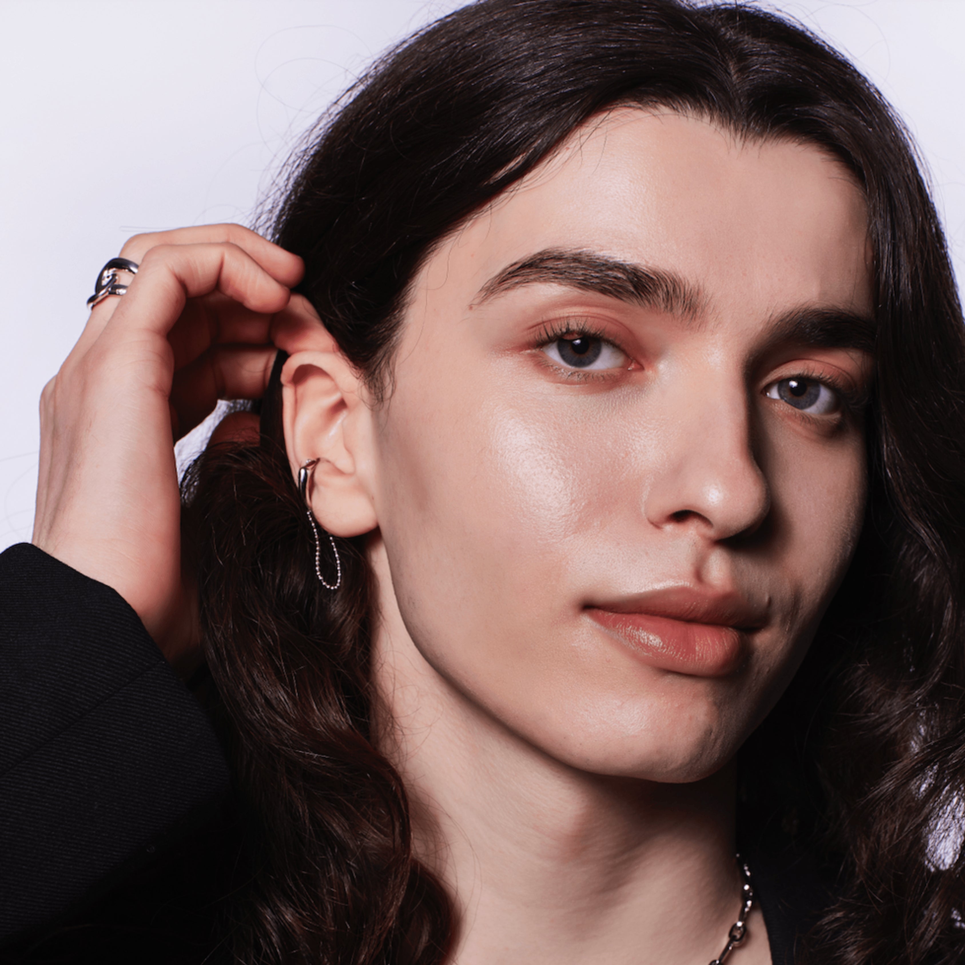 18k White Gold Plated