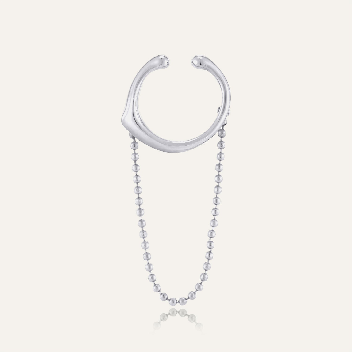 18k White Gold Plated