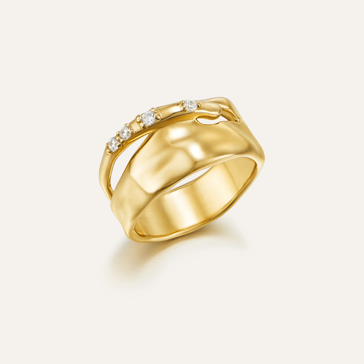 Heradi Ring HA083R 18K Gold Plated