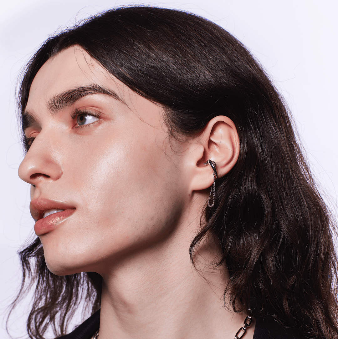 18k White Gold Plated